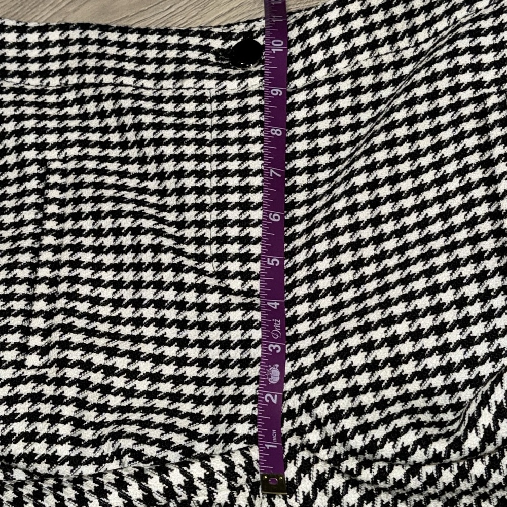 Veronica Beard Arte Houndstooth Pants 2 womens slacks business casual ankle slit - Picture 14 of 14